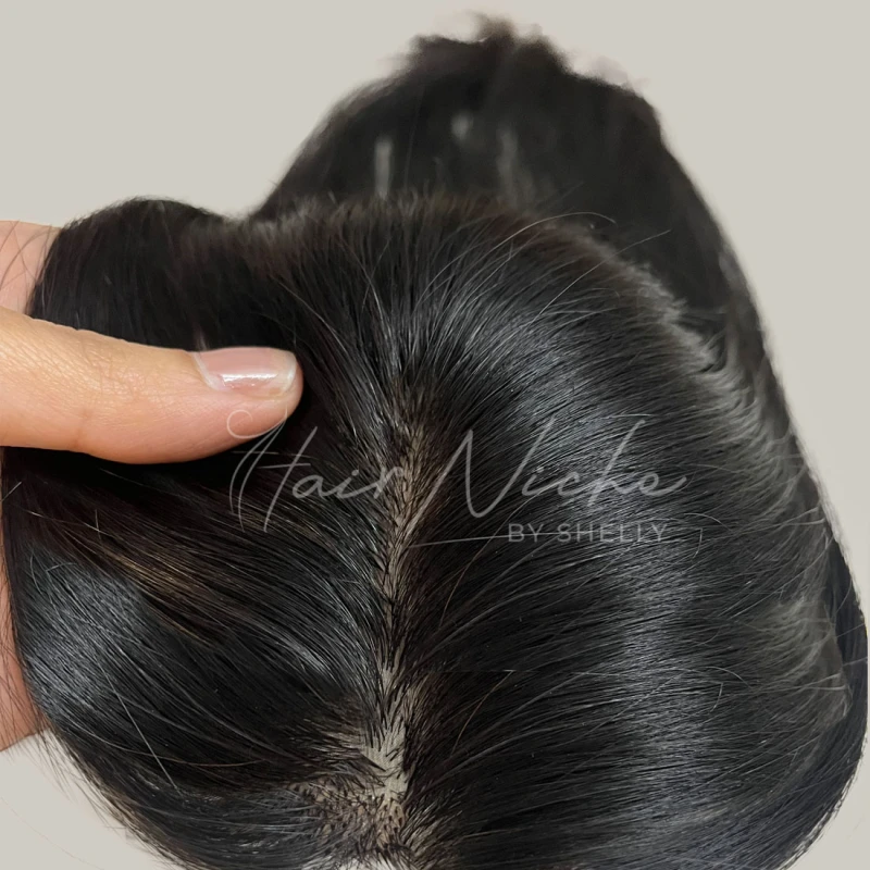 Silk based hair topper