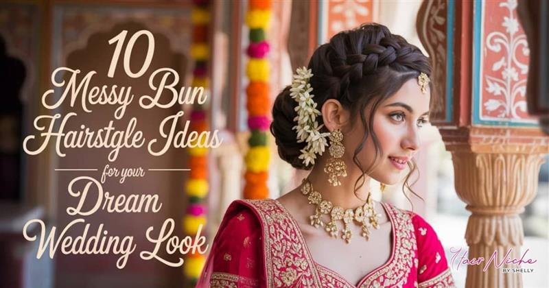 10 Front Messy Bun Hairstyles For Indian Wedding (With Pro Tips & Accessories)