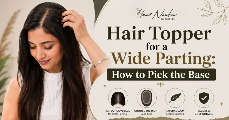 Hair Topper for a Wide Parting: Choosing the Right Base Size