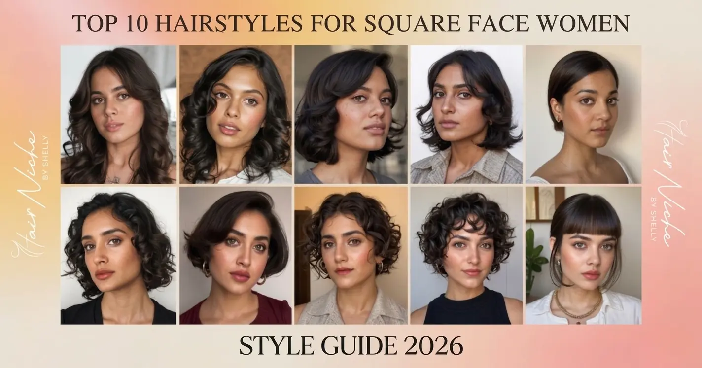 Top 10 Hairstyles for Square Face Women | Style Guide 2026