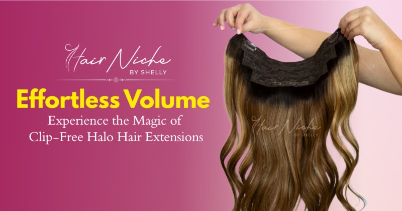 Effortless Volume: Experience the Magic of Clip-Free Halo Hair Extensions