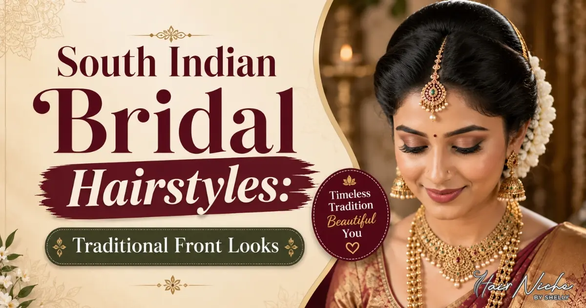 South Indian Bridal Hairstyles: Traditional Front Looks