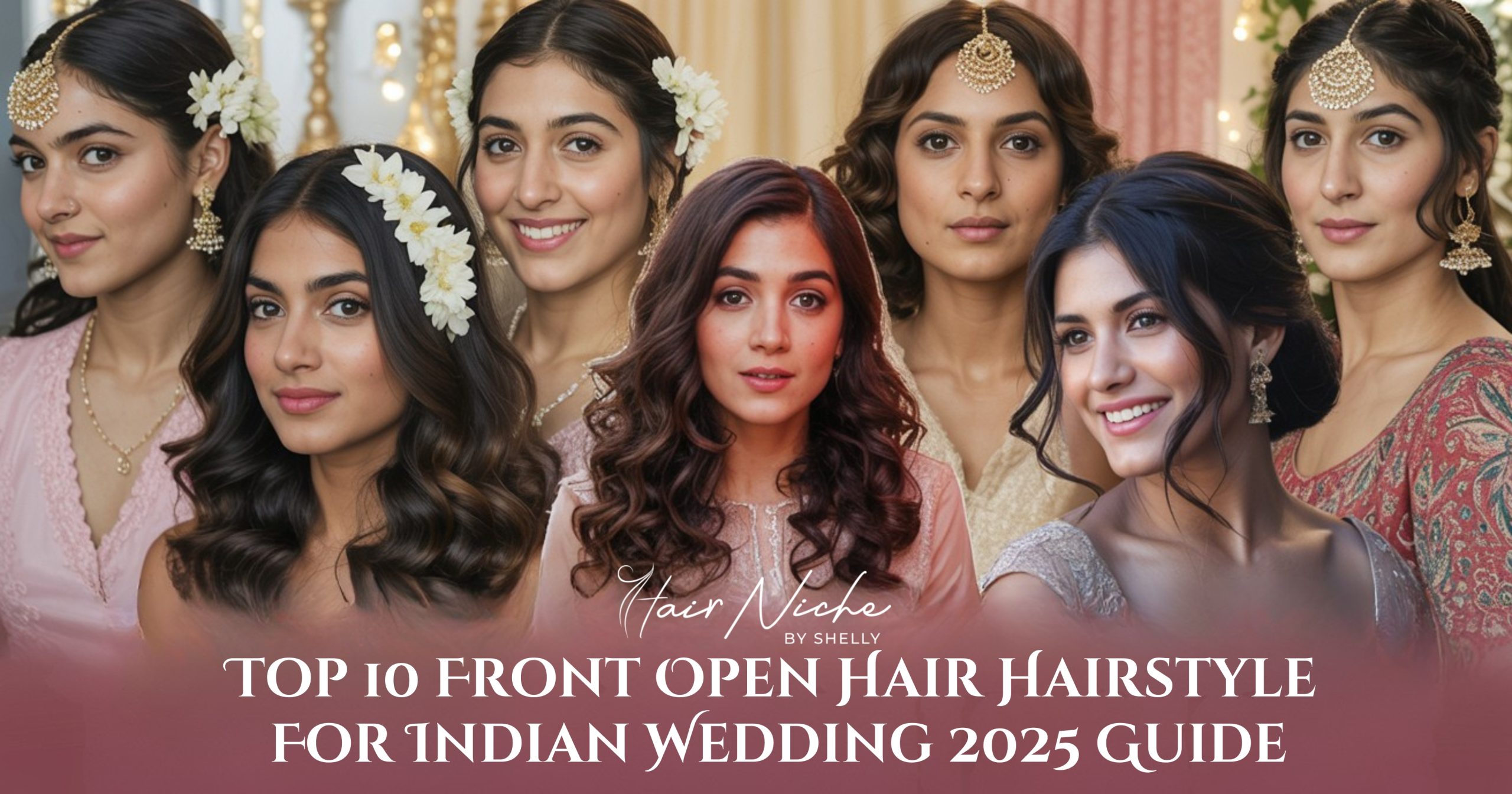 Top 10 Front-Open Hairstyles for Indian Wedding | 2025 Guide