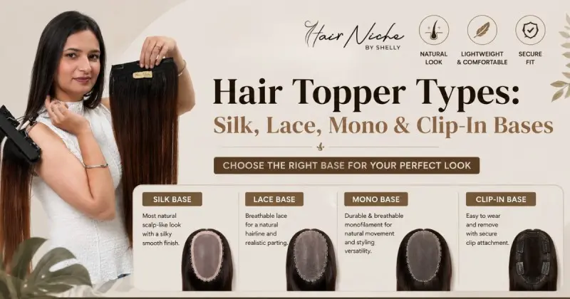 Hair Topper Types Explained: Which Base Is Right for You