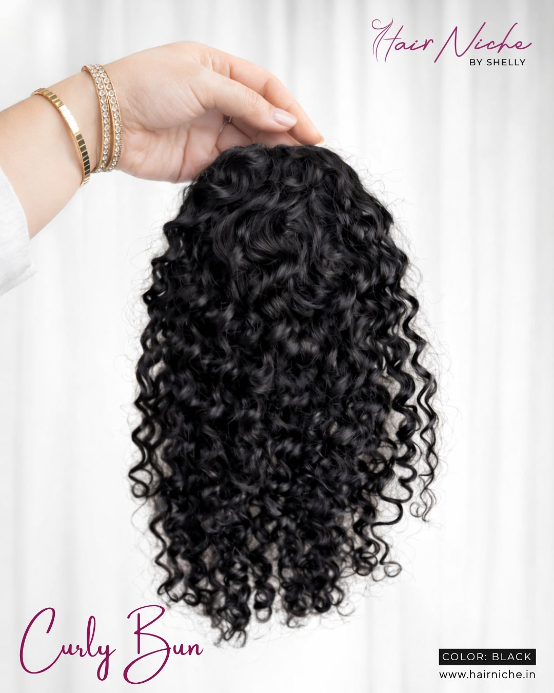 Curly Bun (Natural Black)