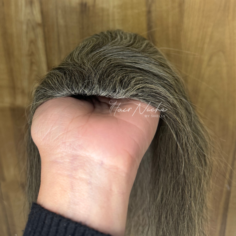 Grey Blend Volume Topper (Luxury Lace Base)