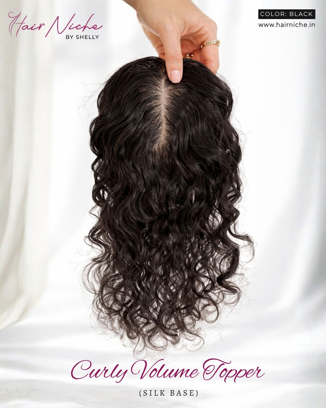 Curly Volume Topper  (Silk Base)