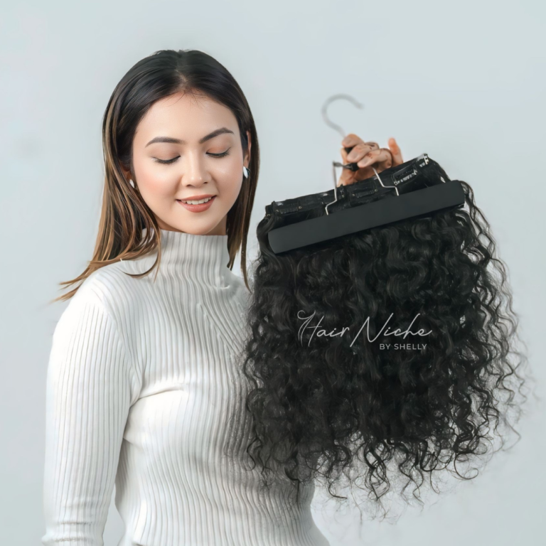 Curly Set of 4 Volumizer (Natural Black)