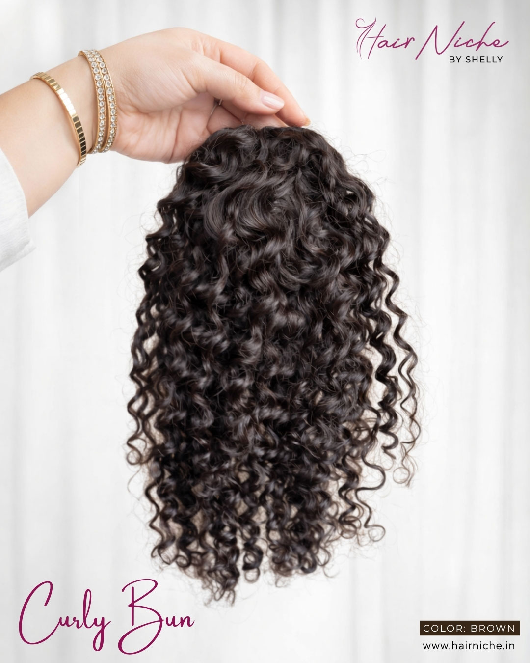 Curly Bun (Natural Brown)