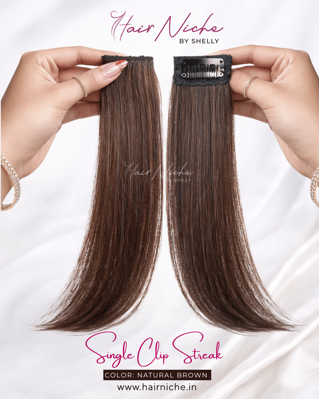 Single Clip Streak (Natural Brown)