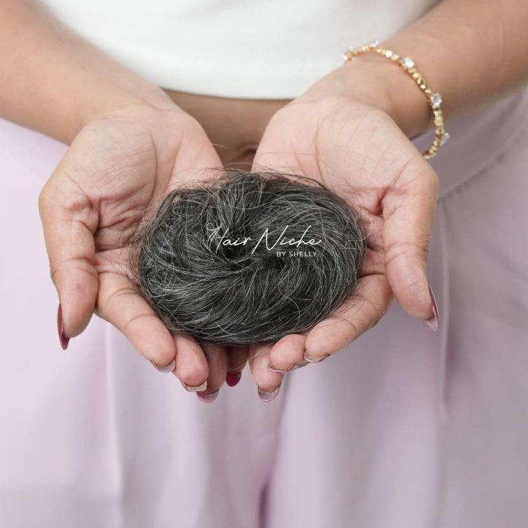 Grey Blend Donut Scrunchie