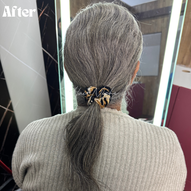 Grey Blend Volume Topper (Luxury Lace Base)