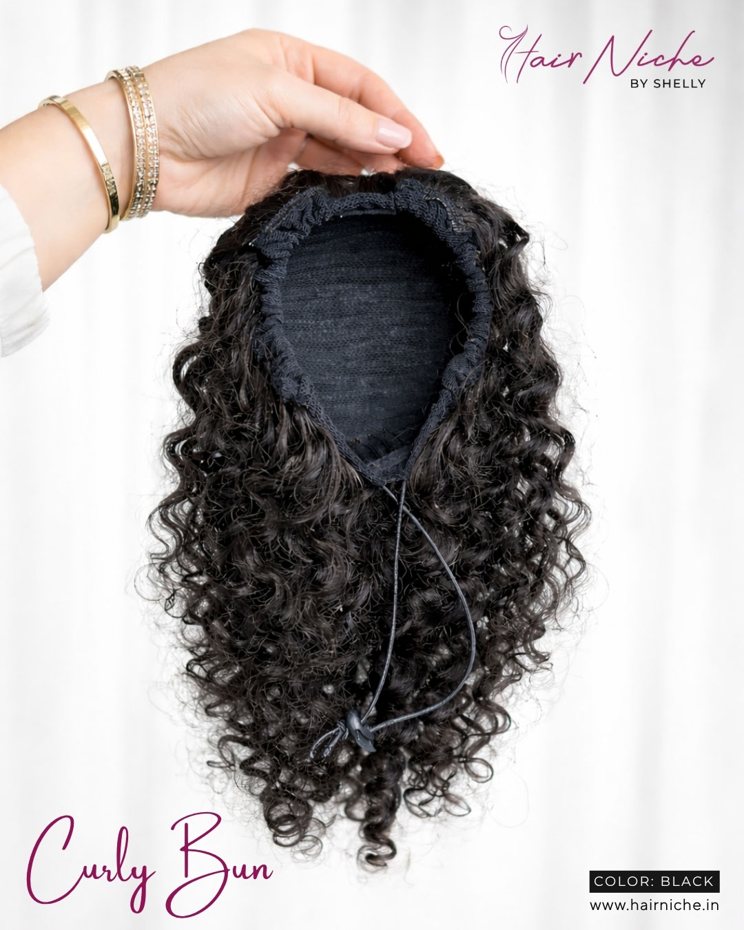 Curly Bun (Natural Black)