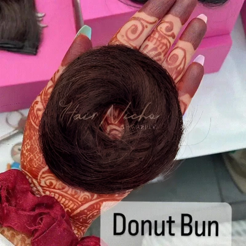 Donut Scrunchie (Natural Brown)