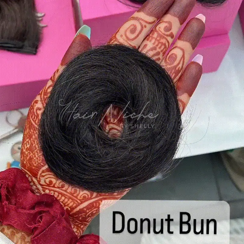 Donut Scrunchie (Natural Black)
