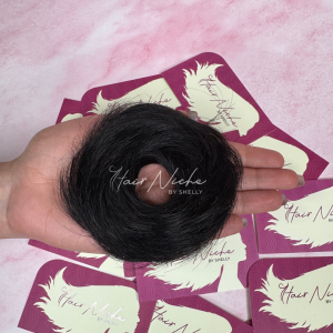 Donut Scrunchie (Natural Black)