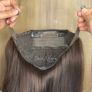 Half Head Wig (Natural Brown)