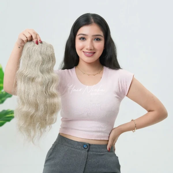 Snow White Backcomb Hair Topper