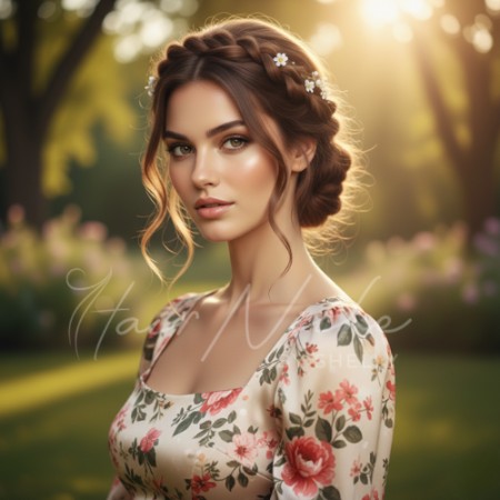 Birthday Hairstyle For a Brunch or Garden Party