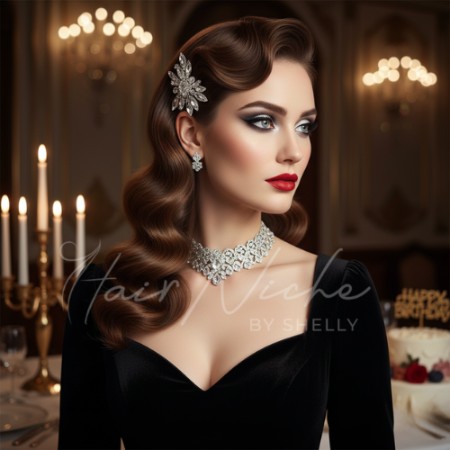 Birthday Hairstyle For a Formal Dinner or Party