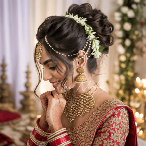 Twisted Messy Bun with Volume