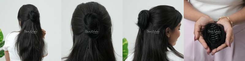 Sleek Middle-Parted Bun