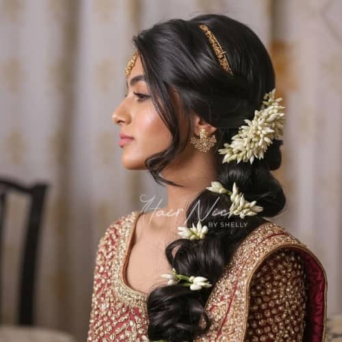 Voluminous Ponytail with Hair Wrap