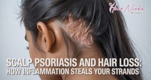 Read more about the article Scalp Psoriasis and Hair Loss: How Inflammation Steals Your Strands