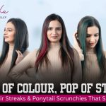Pop of Colour, Pop of Style: Hair Streaks & Ponytail Scrunchies That Shine