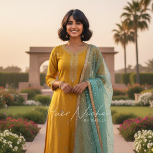 Chin-Length Curved Bob