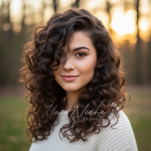 Side-Swept Voluminous Curls