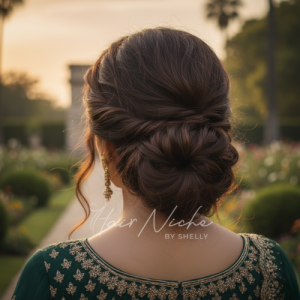 Loose Low Bun with Soft Waves