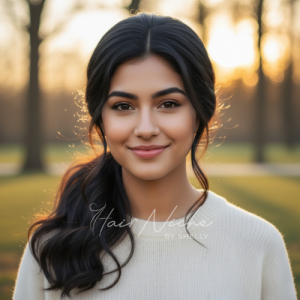 Side Ponytail With Soft Ends