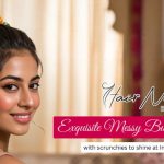 Exquisite Messy Bun Hairstyles with Scrunchies to Shine at Indian Weddings