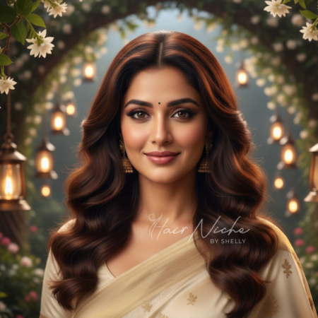 Open Hair with Soft Curls and Center Parting