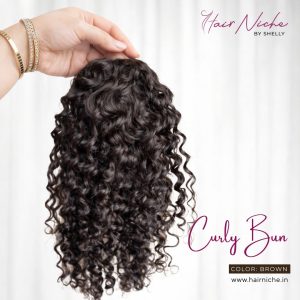 Curly Bun Natural Brown